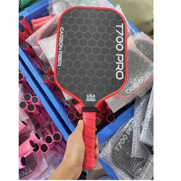 T700布紋磨砂碳纖維匹克球拍一體拍板同款16專業比賽泡菜槳