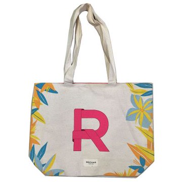 ROCHAS 羅莎品牌帆布購物袋 (長約42公分X 寬約10公分 X 高約 32 公分)