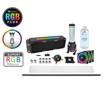 【獨家！另享10%回饋】曜越 Pacific M360 Plus D5硬管水冷組合包/CL-W218-CU00SW-A