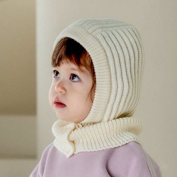 Happy Prince 韓國製 Bahan針織嬰兒童連帽圍脖 - 12~36m(50~52)