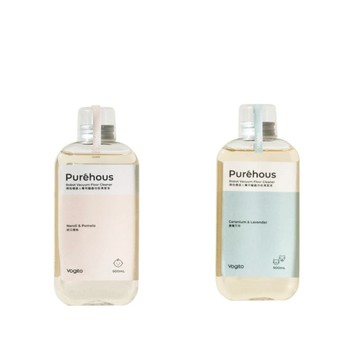 Puréhous 居家清潔 地板清潔液 2入組 母嬰友善  映日橙柚-抗菌型*2