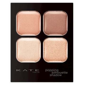 KATE 凱婷 邃影光綻眼影盒 RD-1 玫瑰光影 3.6g｜四色眼影盤 打造立體深邃眼妝  1個