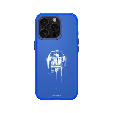 iPhone 16 Pro Clear 激光藍 - 迪士尼-星際大戰 Star Wars - R2D2-噴漆白