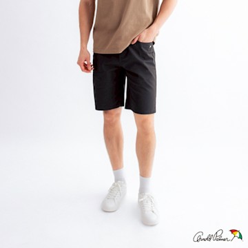 Arnold Palmer -男裝-素色休閒短褲-黑色