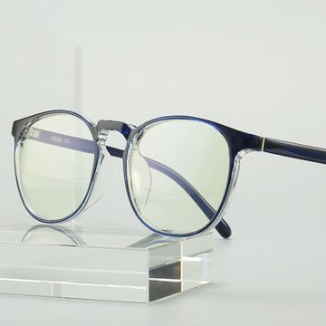 新款防藍光 變色眼鏡TR90圓形護目鏡一鏡多用 可配近視