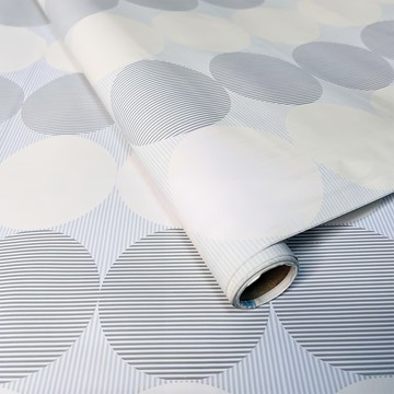 WE CHAMP 自黏式華麗富貴風格牆紙 WTB-549  2m x 45cm  品味銀黑