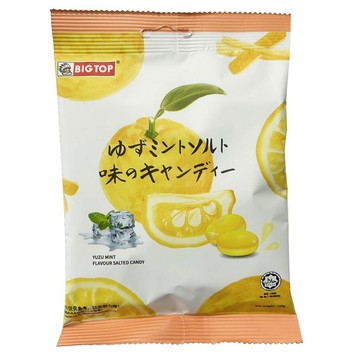 【蝦皮直營】BIG TOP-柚香薄荷味鹽糖100G 馬來西亞糖果 糖果