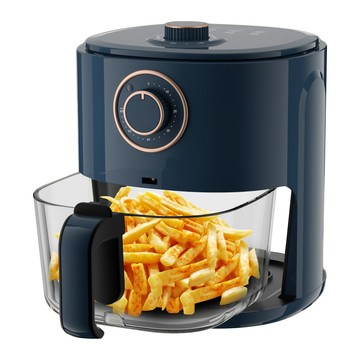 SOnGEn 松井 日系晶鑽可視玻璃氣炸鍋  深海藍  SG-500AF-B