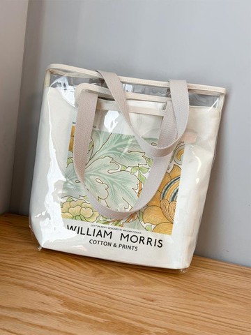 帆布包側背手提女學生透明果凍袋子油畫藝術小眾設計感 99購物節