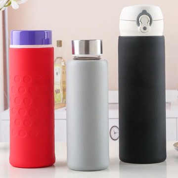 硅膠杯套保護套玻璃杯防摔水杯套防燙杯子套保溫杯防摔套橡膠外套