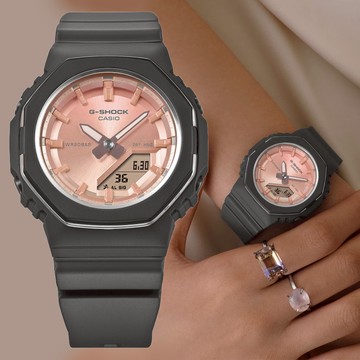 CASIO 卡西歐 G-SHOCK WOMEN 礦石之美 八角形雙顯錶 GMA-P2110SC-4A