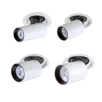 【崁入孔6.5-10.5公分】7W/10W/16W/20W 下拉式投射崁燈(白色款) F05-CT-20711、20712、20713、20714