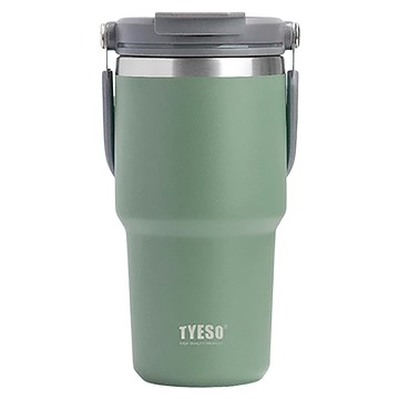 TYESO 泰碩 手提304不銹鋼水杯  綠色  600ml  1個