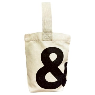 Sayaka 紗彌佳 日本文青風格英文字母單把手提袋 &字款 TGB2207002-1  180 x 220 x 100mm  白色