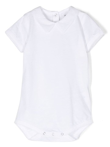 Douuod Kids - short-sleeve cotton bodysuit - kids - Cotton - 9 mth - White