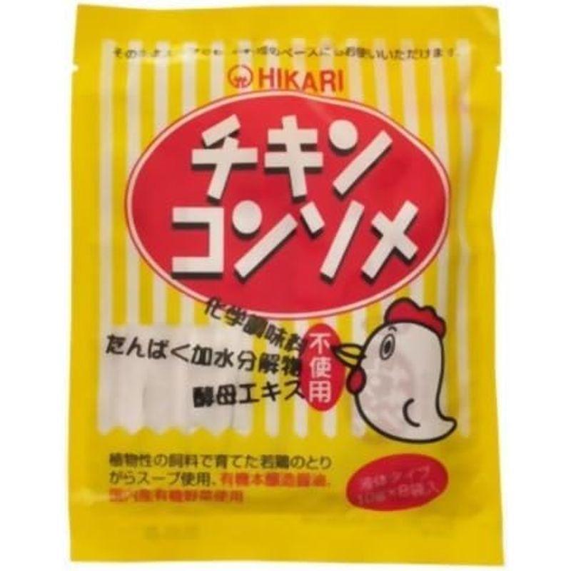 光食品 光 チキンコンソメ 10g*8袋 ×10セット