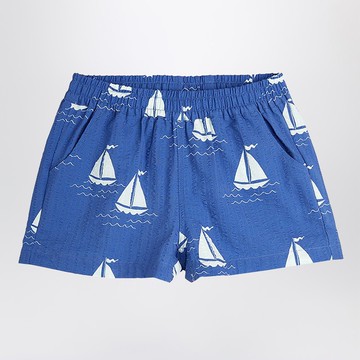 Blue shorts with sailboats