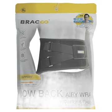 BRACOO 奔酷 腰部中等仿生骨曲線彈力支撐護腰BP61  XL(51~59cm)  1個