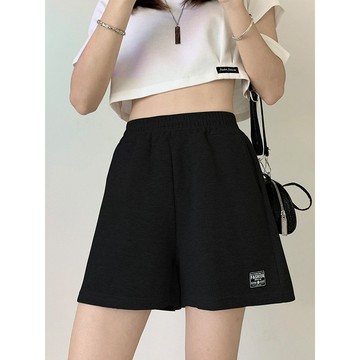 🌸爆款直降價🌸 短褲 休閒褲 女裝 女褲 2025新款夏季運動短褲女華夫格休閒短褲潮顯瘦直筒寬鬆闊腿短褲女