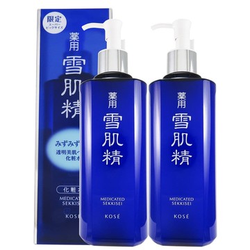 【KOSE 高絲】 雪肌精化妝水500mlx2(贈茶樹美肌皂 市價:400)